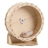 Hamsterrad, Hamster Spinner, Hamster Holzlaufrad, Kleintierzubehör Laufrad Motion, Nagerzubehör, Kleintierspielzeug, Laufräder für Rennmäuse, Kleine Haustiere, Durchmesser 22cm