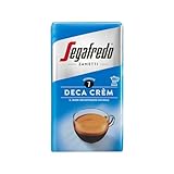 Segafredo Zanetti Kaffeesatz Deca Crèm (Packung mit 250 g) – Moka geeignet – gute natürliche Entkoffeiniere, süßer Duft, Linie Le Classiche