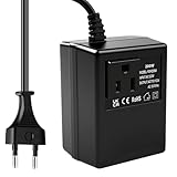Spannungswandler Transformator 220V auf 110V 200W Netzadapter Runter Stromkonverter Reisestromadapter transformator eu auf us Spannungswandler EU Stecker