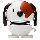 Hoptimist Tier, Hund, Wackelfigur & Glücksbringer Skandinavisch, Wohnzimmer & Schreibtisch Deko, Büro Gadget, Tolle Kleine Geschenke, 5,5 x 5,9 x 7,3 cm, Small, Weiß