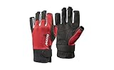 Musto Essential Sailing Yachting und Dinghy Kurze Fingerhandschuhe Rot - Erwachsene Unisex - Leichtgewicht. Atmungsaktiv - Leichtes Stretch,Rot,L