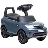 AIYAPLAY Land Rover Kinder Elektroauto 2 in 1 6V Kinderauto mit Rutschmodus, Musik, Hupe, Elektrofahrzeug, Rutschauto, Rutscherfahrzeug mit Scheinwerfer, 3 km/h, für 1,5-5 Jahre Kinder, Hellblau