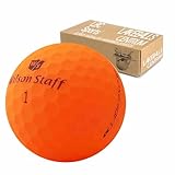 24 Wilson Staff Dx2 / Duo Soft Optix Golfbälle - AAAAA - PremiumSelection - Orange - Mattes Finish - Lakeballs - gebrauchte Golfbälle - im Netzbeutel