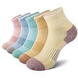 EKSHER Sneaker Socken Damen 39-42 5 Paar Baumwolle Sneakersocken Frottee Running Kurze Herren Sportsocken Bunt Kurz Laufsocken Atmungsaktive Sport Herrensocken Kurzsocken Damensocken Bunte