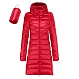 Generisch Reitblouson Damen winddichter Wintermantel ohne für Damen mit recycelter Isolierung, schmaler, Langer, Warmer, weißer Daunenmantel mit, Oberbekleidung Weste Kariert Damen (RD1, L)