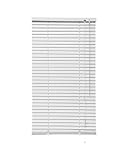 iYueMps Aluminium-Jalousien (65 cm x 220 cm) zum Klemmen oder Dirllen von Fensterrollos, stark, zuschneidbar, einfache Montage, 25 mm Lamellen, für Zuhause, Büro, Badezimmer, Schlafzimmer, Wohnzimmer,