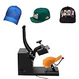 SOPERIT Mützen Heat Press mit Digital LED Intelligentes Temperaturregelung Kappenpresse Mützenpresse Hitzepresse 360 ° Rotation Cap Heat Press Machine Schwarz