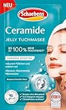 Schaebens Ceramide Jelly Tuchmaske - Barriere Booster für anspruchsvolle Haut, reduziert Fältchen, polstert auf und spendet bis zu 100% mehr Feuchtigkeit, mit Allantoin, Niacinamide und Meerwasser