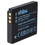 vhbw 1x Akku Ersatz für Ricoh DB-70 für Kamera (600 mAh, 3,6 V, Li-Ion)