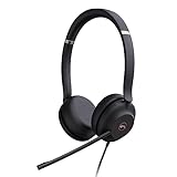 Yealink UH37 Professionelles USB Headset mit Mikrofon für PC Laptop Geräuschunterdrückung & Lautstärkeregelung VoIP Skype MS Teams Online Konferenz(USB-A)