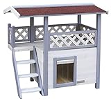 Kerbl Pet 81514 Katzenhaus Lodge Ontario, 77 x 50 x 73 cm