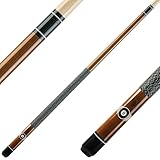 Winsport Billard Queue Eight-Ball mit Profi-Klebeleder 13 mm, 147 cm Pool Cue, 2 teiliger Queue mit Griffband