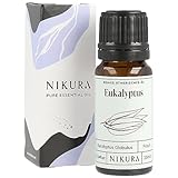 Nikura Eukalyptusöl - 10ml | Ätherisches Öl | 100% reines natürliches Öl | perfekt für Aromatherapie, Diffusoren, Ölbrenner