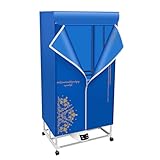 CuCummoo Portable Reisetrockner Maschine mit Räder&Stoffabdeckung, Portable Trockner, Mini Trockner Dryer Machine 1200-1500W