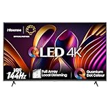 Hisense 65E7NQ Pro 164 cm (65 Zoll) Fernseher, 4K UHD, QLED, Smart TV, Total HDR, Dolby Vision IQ Atmos, 144Hz (VRR), HDMI 2.1, Game Mode PRO, Triple Tuner, Alexa Built-In, Dunkelgrau, [2024]