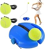 Tennis Trainer Tennistrainer Set Trainer Baseboard mit 2 Rebound Ball Tennistrainer Gummiband Übungsball Selbststudium Tennis Übungstraining Tool für Erwachsene Kinder Spieler Anfänger