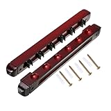 Uqezagpa Wandmontierter Pool-Queue-Halter mit 6 Clips, Pool-Queue-Halter mit 4 Schrauben und Erweiterung