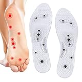 Magnetische Einlegesohlen, Orthopädische Einlegesohlen, Akupressur Einlegesohlen, Massage Einlagen,Einlegesohlen Massage, Abnehmen, Vorbeugung von Fasziitis, Unisex, Größe 35-40