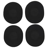 ELAYARD 4Stücke Ohrpolster für Weiche Memory Kopfhörerabdeckung Schutzhülle für Besseren Geräuschisolierung Schwarz