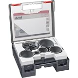 kwb Profi Lochsägenset für Fliesenleger - 8-teilig - Hartmetallbestreut - Präzisionsrohr - Hochtemperaturgelötet