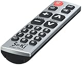 SeKi Easy Plus lernfähige Universal-Fernbedienung silber/schwarz - Großtasten Fernbedienung für Senioren + Kinder