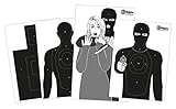 X-Targets Große Zielscheiben Defense Package / 4x5 Verschiedene Motive/Format: von 50x70 cm bis 53x84 cm / 120g/m² Papier