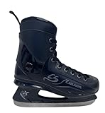 Cox Swain EIS Hockey Schlittschuhe Crew für Anfänger und Fortgeschrittene, Kinder und Erwachsene, Edelstahlkufe vorgeschliffen, Gr. 41