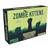 Exploding Kittens | Zombie Kittens | Partyspiel | Kartenspiel | 2-5 Spieler | Ab 7+ Jahren | 15 Minuten | Deutsch