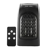 Celuicion Elektrischer Heizkörper, Heizlüfter für Schlafzimmer | Ventilator mit Wandsteckdose, 400 W, für Schlafzimmer, Wohnung, Wohnzimmer, Büro, Garage, Werkstatt, Keller und andere