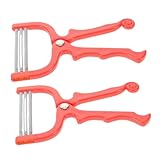 FOMIYES 2Stücke Manueller Epilierer mit für Effektives Gerät zur Entfernung von Gesichtshaaren an und Oberlippe Tragbar und Leicht