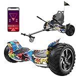 RCB Hoverboards SUV mit Sitz Hoverboards Off-Road, App-fähige Bluetooth Hoverboards, 8,5 '' Hummer + Hoverkart Go Kart für Self Balancing hoverboards, Geschenk für Kinder