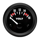 Auto-Temperaturmessgerät – kompaktes Auto-Messgerät, digitaler Ölsensor, hochpräzise Messung | Armaturenbrett-Instrumententafel-Überwachungskontrollsystem für Motorkühlung, Kraftstoffdruck, Batteriesp