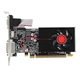 Denash GT610 1 GB DDR3 64 Bit 500MHz 600 MHz PCI Express 2.0 16x Gaming -Grafikkarte für 7 8 10 11, Grafik -Grafikkarte, Aluminiumlegierung, PCB -Board, Unterstützung für Arbeiten