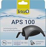 Tetra APS 100 Aquarium Luftpumpe - leise Membran-Pumpe für Aquarien von 50-100 L, schwarz