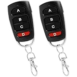 2 Stück Garagentoröffner,Fernbedienung Garagentor 433.92MHz Klonen Universal,Universal Garagentoröffner Fernbedienung,Handheld Handsender Stromversorgung für Auto,Garagentor,Tor,Rolltorschalte