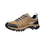 Generisch Herren Wanderstiefel，Winddicht Wasserdichte Bergschuhe，Leicht Bequeme Sportschuhe，Rutschfest Abriebfest Trekkingstiefel，Freizeit Outdoor Walkingschuhe，Dicker Sohle Kletterschuhe