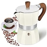 Retoteng Espressokocher für den Herd, 3 Espressotassen, Mokkakanne – 142 ml, manuelle kubanische Kaffee-Perkolator-Maschine, Mokka, italienische Espresso, Brauer