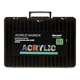 Riaisttd Acrylic Paint Pen, Glass Marker Set, Precision Tip Applicator, Waterproof Quick-Dry Formula, 48 72 Colors Options, for Home Decor Window Design Projects Professional Illustration