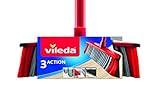 Vileda 142494 Besen, Rot/Schwarz, 35 x 6 x 145 cm