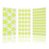 Nordstern Leuchtsterne 100er Pack - Leucht Sternenhimmel Deko für Kinderzimmer & Babyzimmer - Leuchtende Selbstklebende Wandsticker Sterne für Kinder