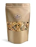 Crunchy Queen Sportliches-Protein Granola Knuspermüsli | 25% Protein | Handgemacht | High Protein Müsli | Low Carb Müsli | Vegan | Müsli ohne Zucker | 340g Eiweiß-Müsli