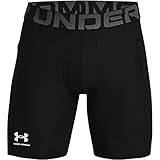 Under Armour Herren UA HG Armour Kurze Laufhose atmungsaktive Herrenshorts, Black/White, XXL EU