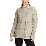 Eddie Bauer Women's Rainfoil Parka, Stone, Large