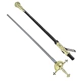 W WIDMANN MILANO Party Fashion 30841 - Klassischer Degen, mit Hülle, Schwert, Muskete, Accessoire, Musketier, Prinz, Mottoparty, Karneval