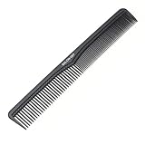 Carbon Kamm, Antistatischer Haarkamm Herren Feine und Gröbere Seite Bruchfester Haarschneidekamm Professioneller Antistatisch Barber Styling Haar Kamm Männer Locken Friseur für alle Haartypen