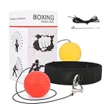 JUNUNDJING Boxing Reflexball, Reflex Ball Reflexball, Boxen Training Ball, Verschiedene Boxbälle mit Kopfband