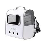 Großer Rucksack für Katzen, Rucksack für Hundetransporter für kleine Hunde, belüfteter Wanderrucksack für Haustiere, erweiterbar für Reisen, Reisetasche für Katzen