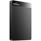 UnionSine Externe Festplatte 2TB ultradünn tragbar 2,5 Zoll USB 3.0, SATA, Festplattenspeicher für PC, Mac,TV, Wii U, Xbox, PS4 (Schwarz) HD2510