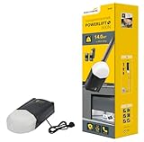 Schellenberg Garagentorantrieb Powerlift 800 N, max. Torfläche 14 m², Zugkraft 800 N, inkl. 2x 433,92 MHz Handsender und Sonnenblendenclip für Handsender, 60302