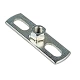 tecuro Befestigungsplatte 70 x 20 mm, mit M 8 Innengewinde, Stahl verzinkt - MBP8